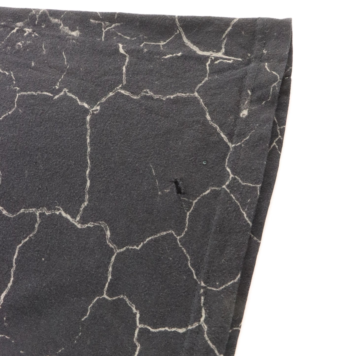 XZAVIER Rhinestone Winged Skulls & Sword All Over Print Black Y2K Tee (L-XL)