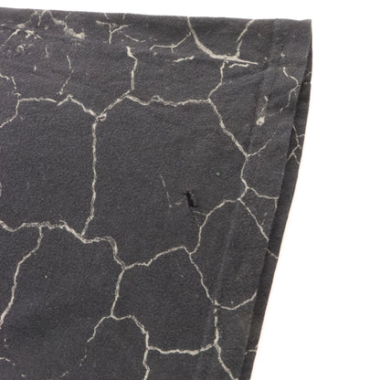 XZAVIER Rhinestone Winged Skulls & Sword All Over Print Black Y2K Tee (L-XL)