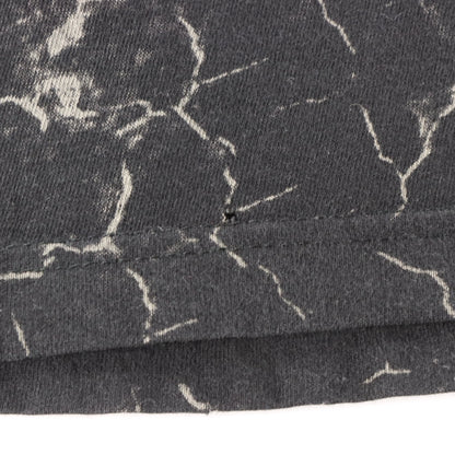 XZAVIER Rhinestone Winged Skulls & Sword All Over Print Black Y2K Tee (L-XL)