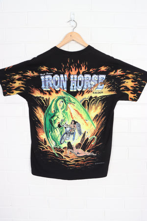 Iron Horse Saloon 1995 Bike Week All Over Single Stitch T-Shirt USA Made (M-L)