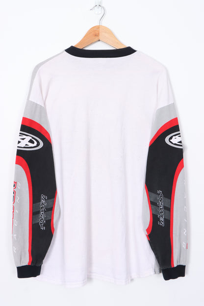 ANSWER RACING 90s Motocross Long Sleeve Jersey T-Shirt USA Made (XL)