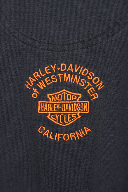HARLEY DAVIDSON Embroidered Long Sleeve Polo Shirt (XL-XXL)