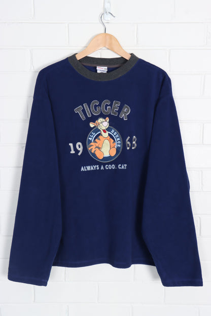 DISNEY Tigger Pooh Embroidered Oversized Fleece (XXL) - Vintage Sole Melbourne