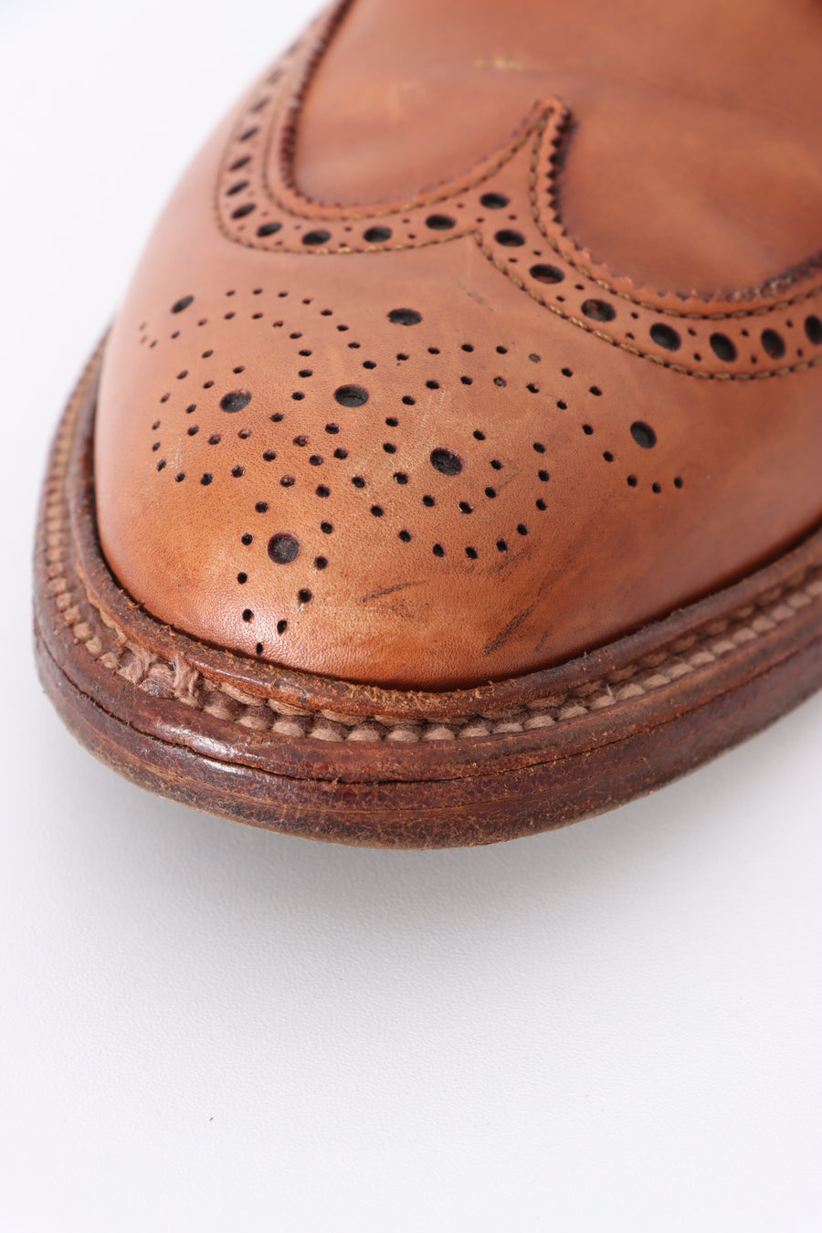 ALDEN J.Crew Tobacco Leather 97641 Long Wing Bluchers (8)