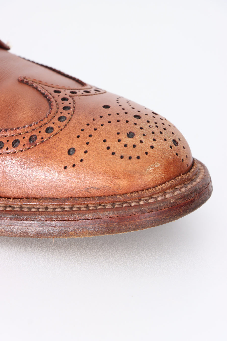 ALDEN J.Crew Tobacco Leather 97641 Long Wing Bluchers (8)