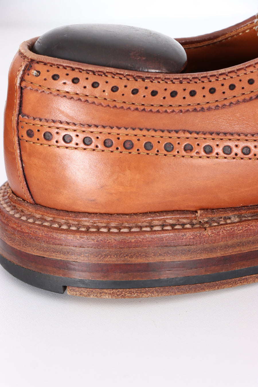 ALDEN J.Crew Tobacco Leather 97641 Long Wing Bluchers (8)