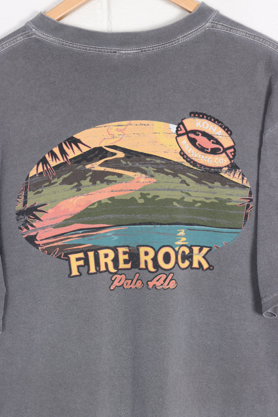 Fire Rock Kona Brewing Co Crated Dyed Front & Back Tee (M)