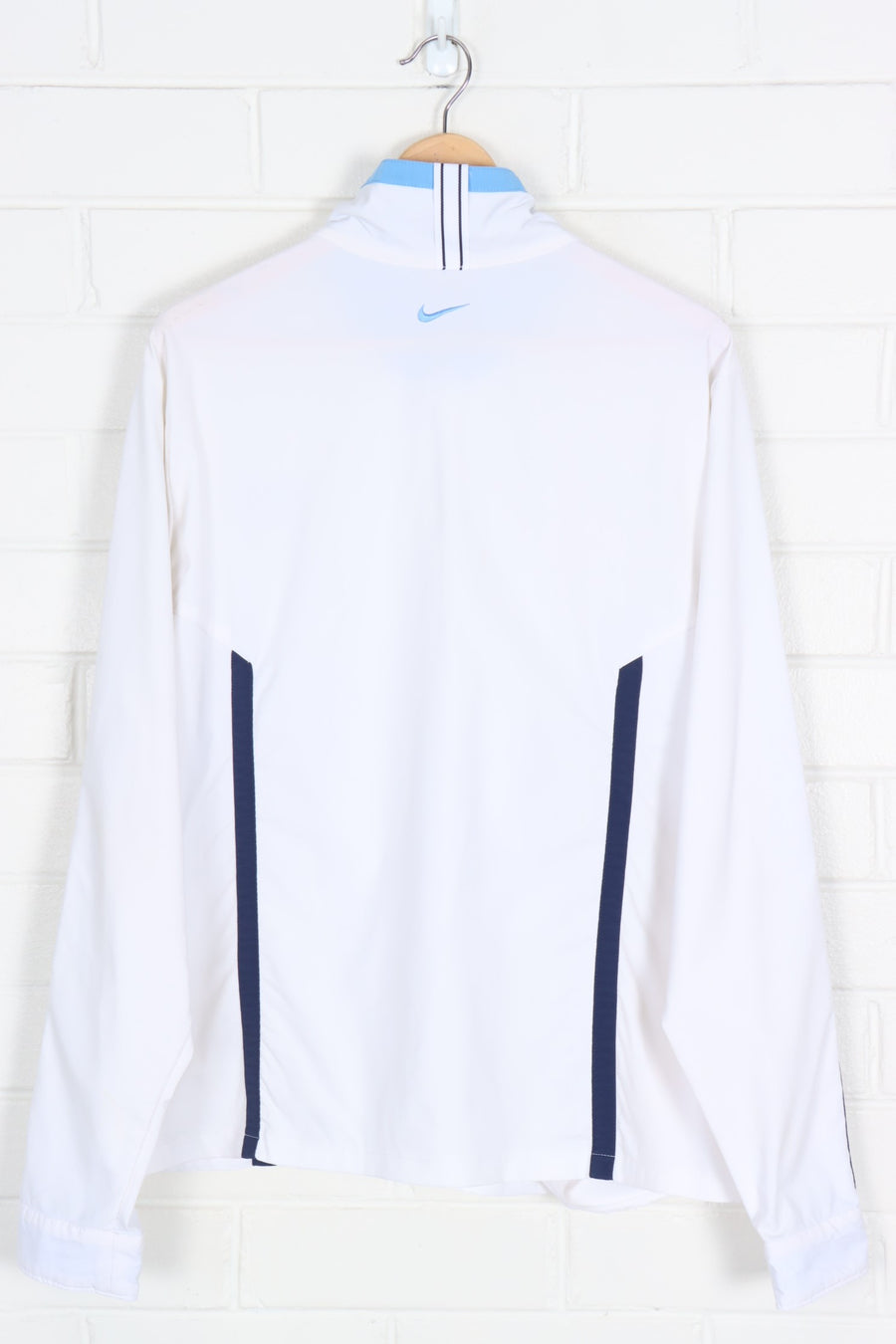 NIKE Embroidered Blue & White Striped Jacket (XL-XXL)