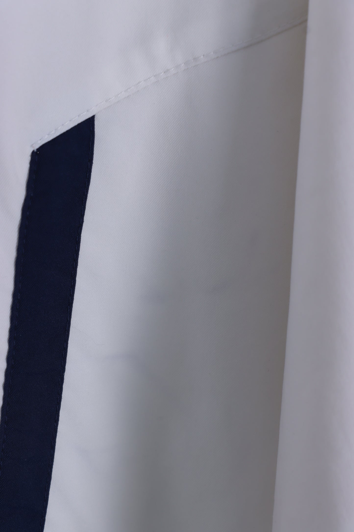 NIKE Embroidered Blue & White Striped Track Jacket (XL-XXL)