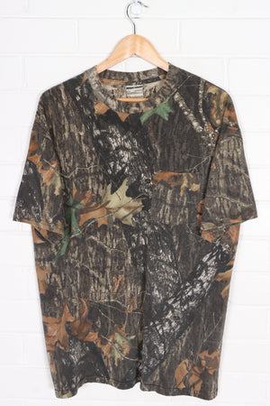 MOSSY OAK Camo 'Break Up' Front Pocket Hunting T-Shirt (L)