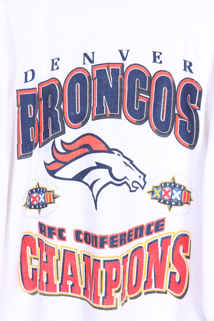 Vintage 1998 Super Bowl Denver Broncos Football Sweatshirt (L) - Vintage Sole Melbourne