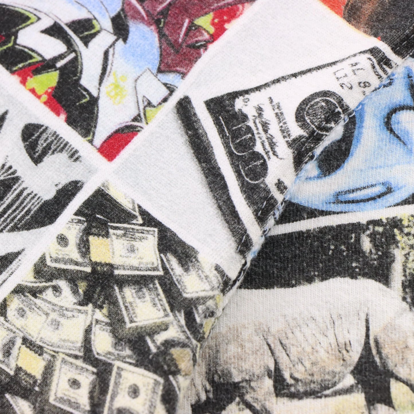 Vintage ECKO UNLTD 'The Classic T-Shirt' All Over Print Multicolour Tee (L)