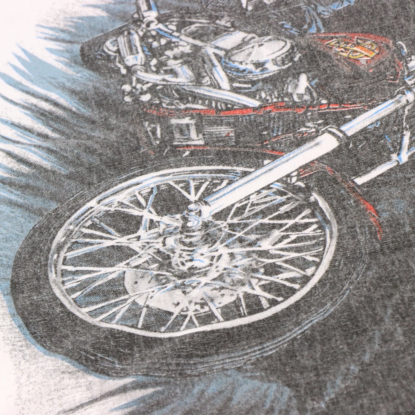 Vintage HARLEY DAVIDSON Big Wolf Texas Single Stitch Motorcycle T-Shirt (XXXL)