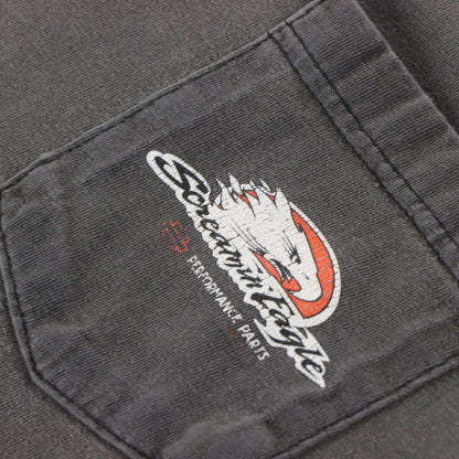 90's HARLEY DAVIDSON 'Screamin Eagle' Pocket Faded USA Made Vintage T-Shirt (L)