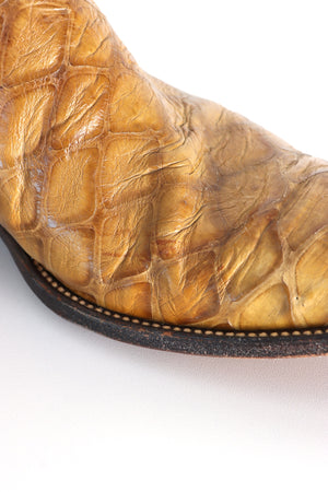 Brown Python Leather Cowboy Boots (11D)