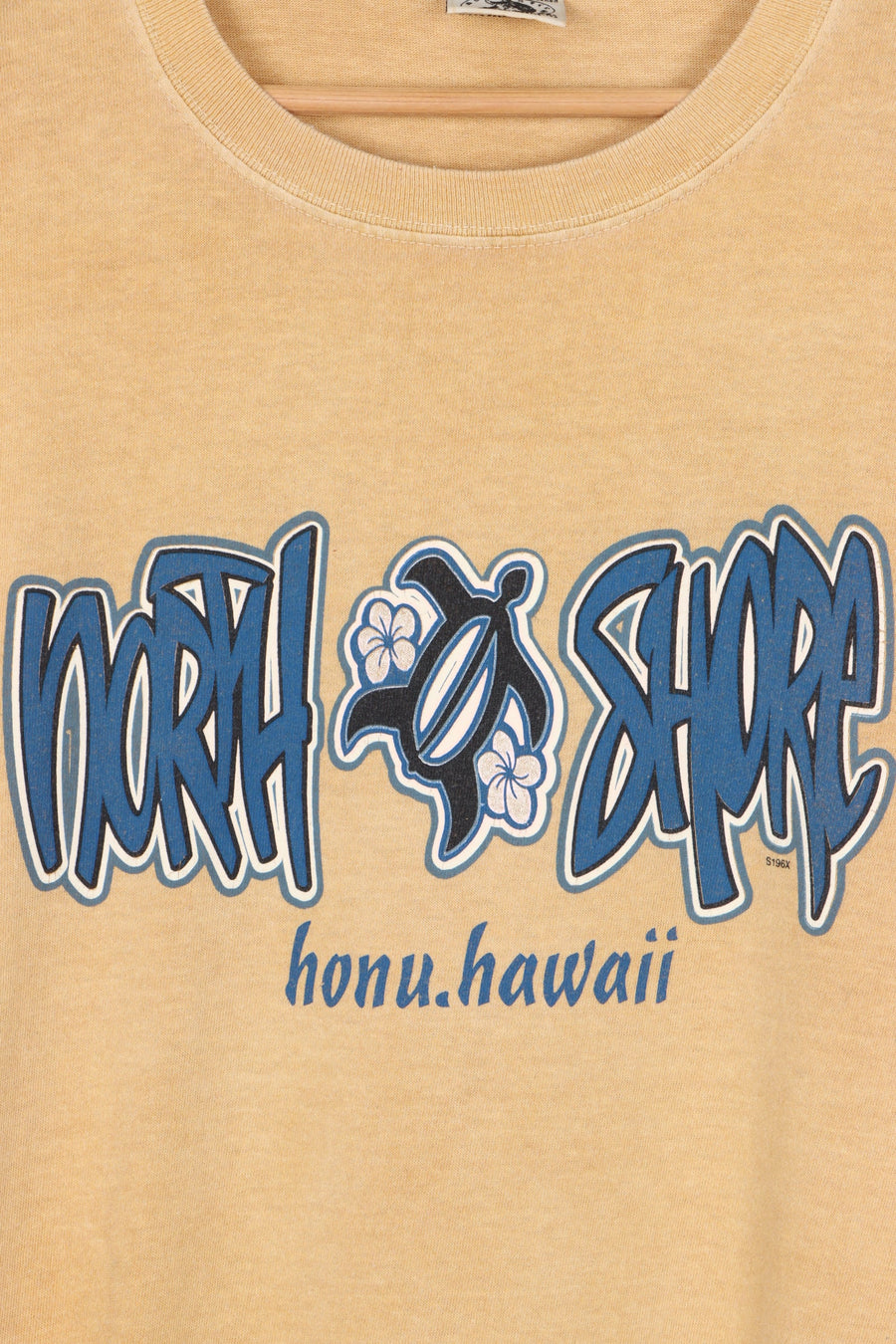North Shore Honolulu Hawaii Turtle Print T-Shirt (L)