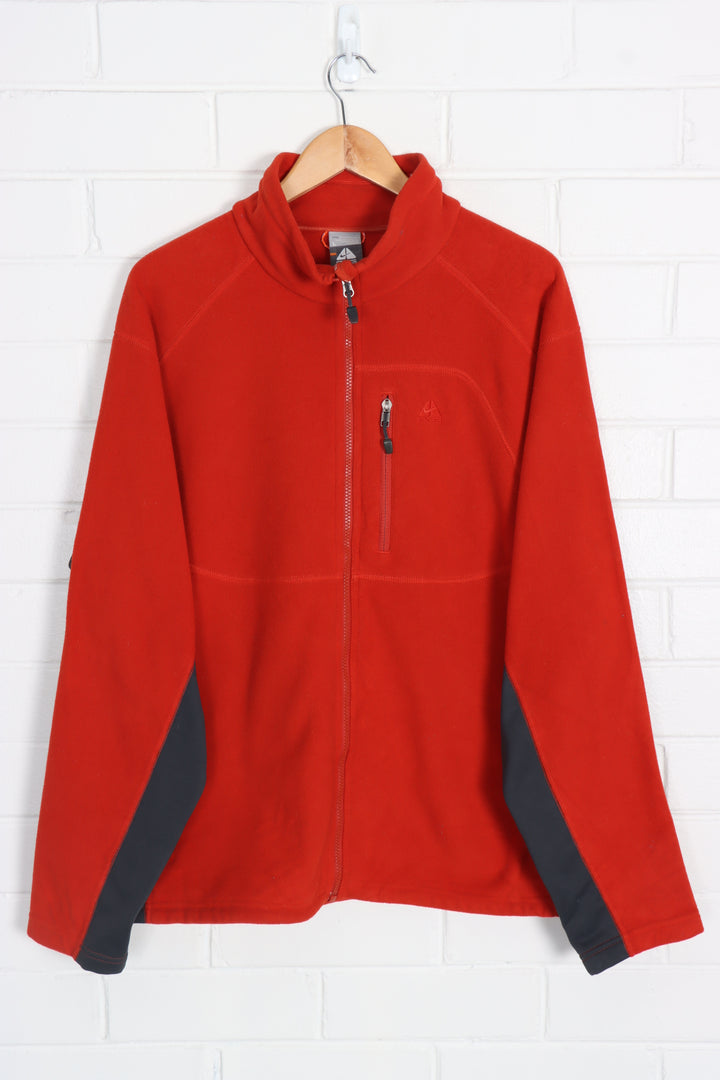 NIKE ACG All Conditions Gear Burnt Orange & Grey Fleece (L-XL)