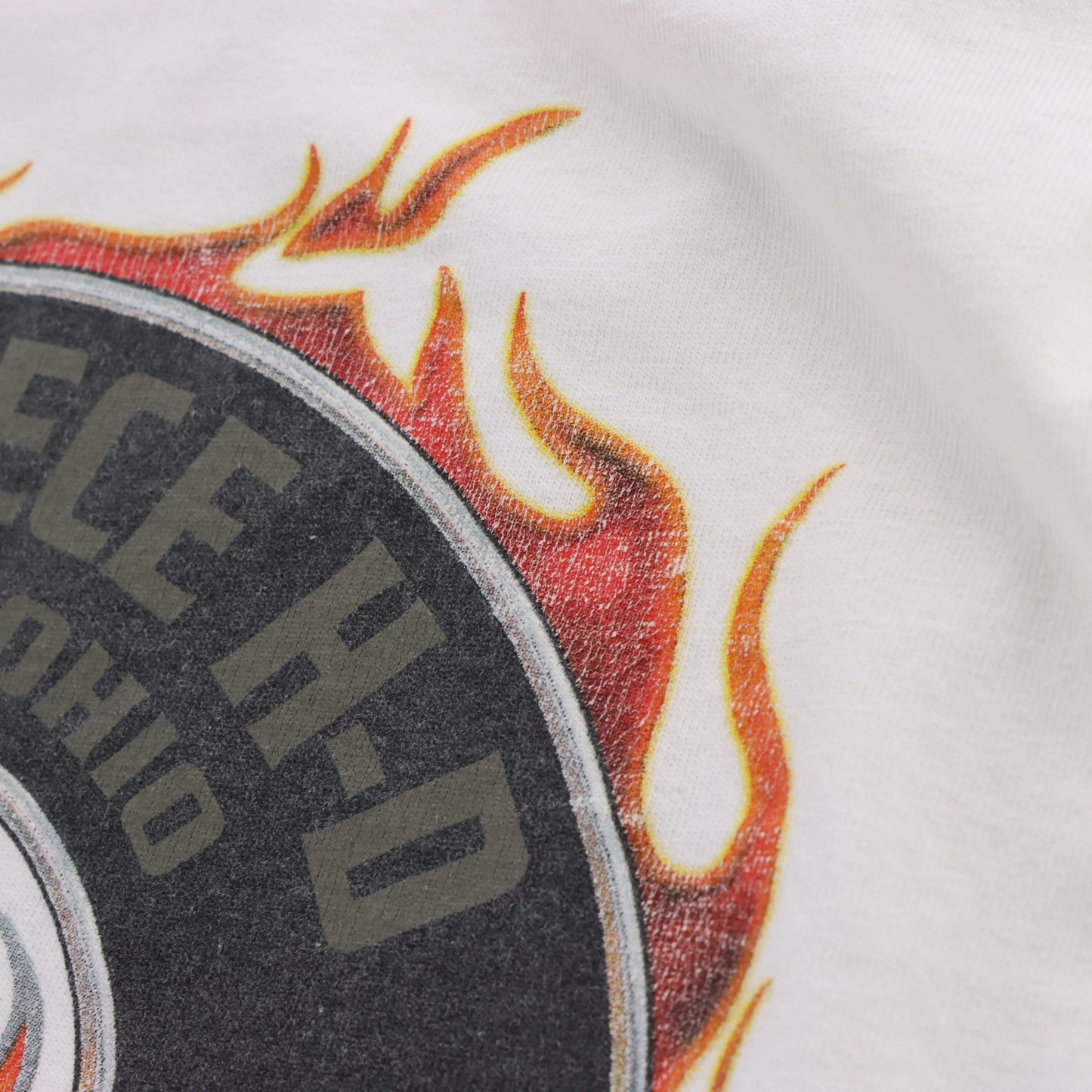 Vintage HARLEY DAVIDSON Double Sided Y2K Flame Graphic Long Sleeve Tee (XL)