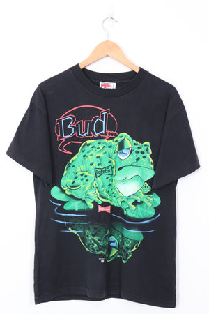 1996 Vintage Budweiser Frogs Beer Promo USA Made Tee (M-L)