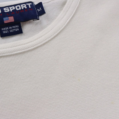 RALPH LAUREN POLO SPORT Embroidered Logo Colour Block Tee (M TALL)