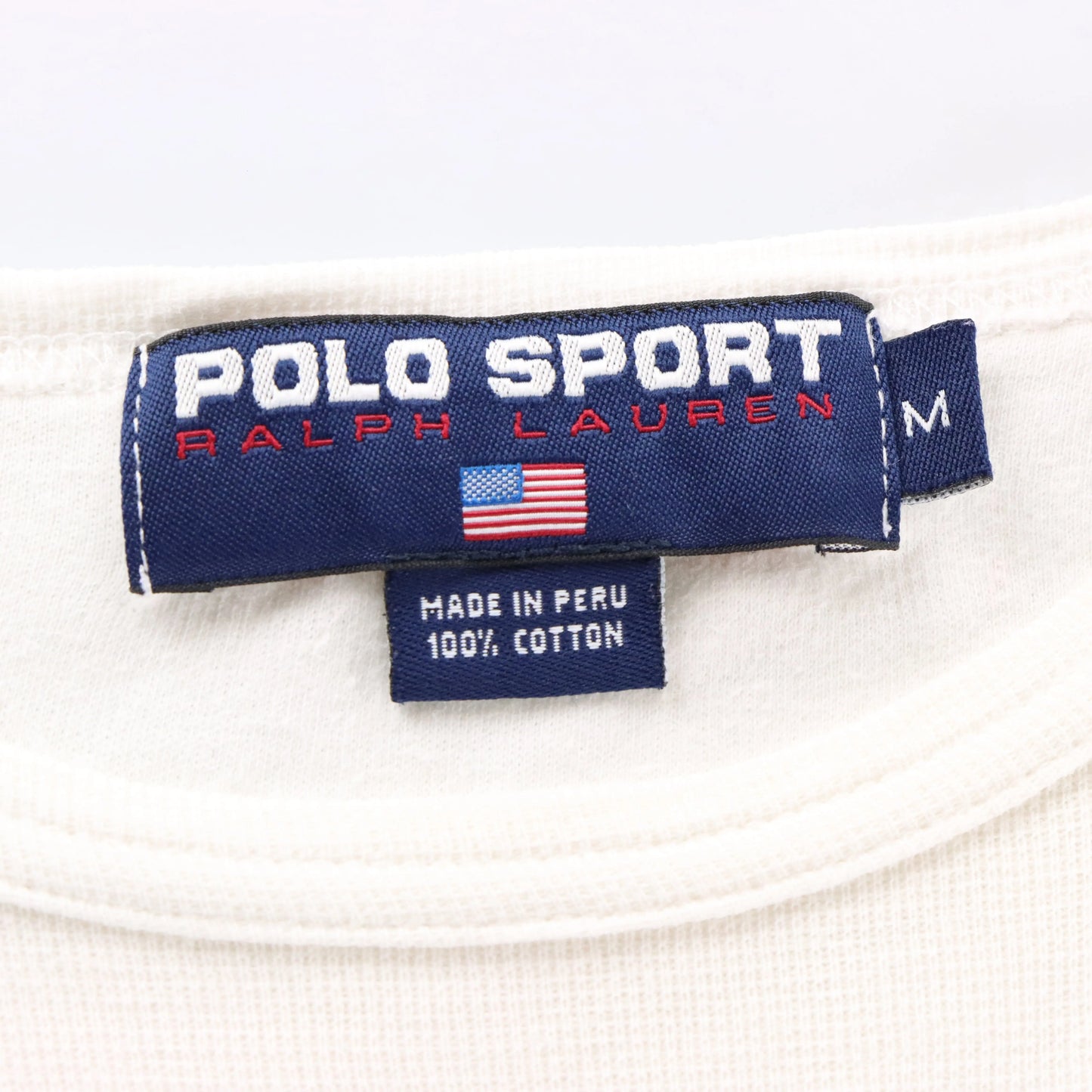 RALPH LAUREN POLO SPORT Embroidered Logo Colour Block Tee (M TALL)