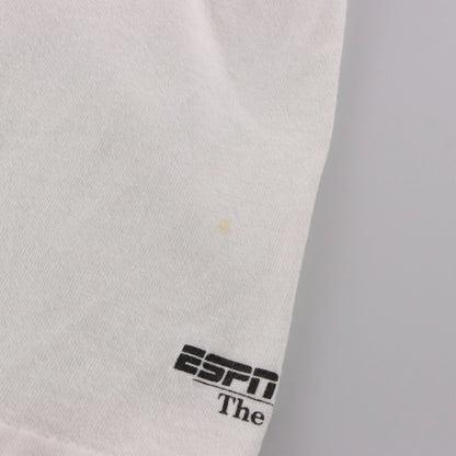Vintage 90s ESPN Mascots USA Made White Single Stitch T-Shirt (L)