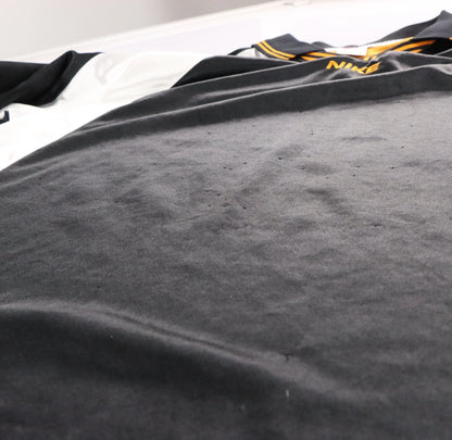 Vintage 90s NIKE Embroidered Centre Spell Out Logo Collared Basketball Jersey (L TALL)