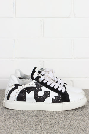 ZADIG & VOLTAIRE 'Nash' Zv1747 Studded Leather Sneakers (39)