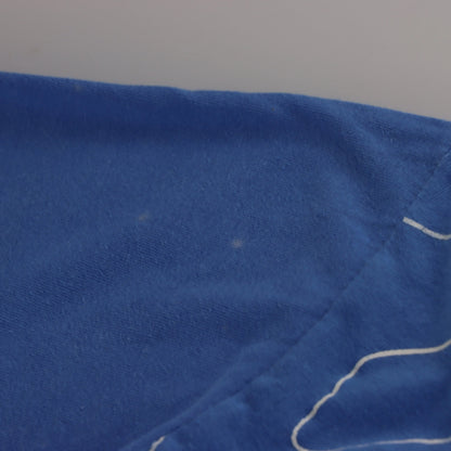 SOUTHPOLE Vintage 3D Print Bunny 'Good Vibes' Swirl Pattern Blue T-Shirt (XXL)