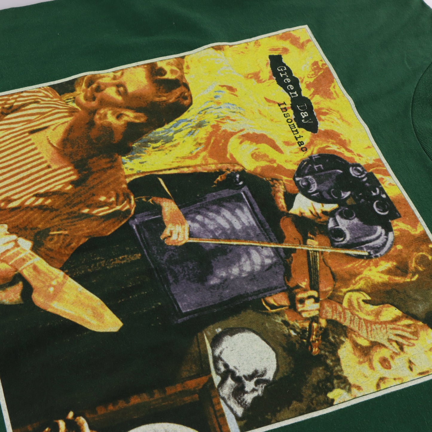 Vintage GREEN DAY 'Insomniac Tour' 1995 Album Cover USA Made Band T-Shirt (XL) Vintage Sole Melbourne