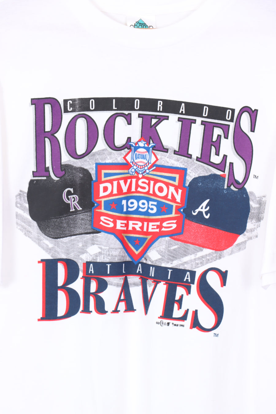 1995 Vintage Rockies Colorado MLB Baseball Caps Tee (L)