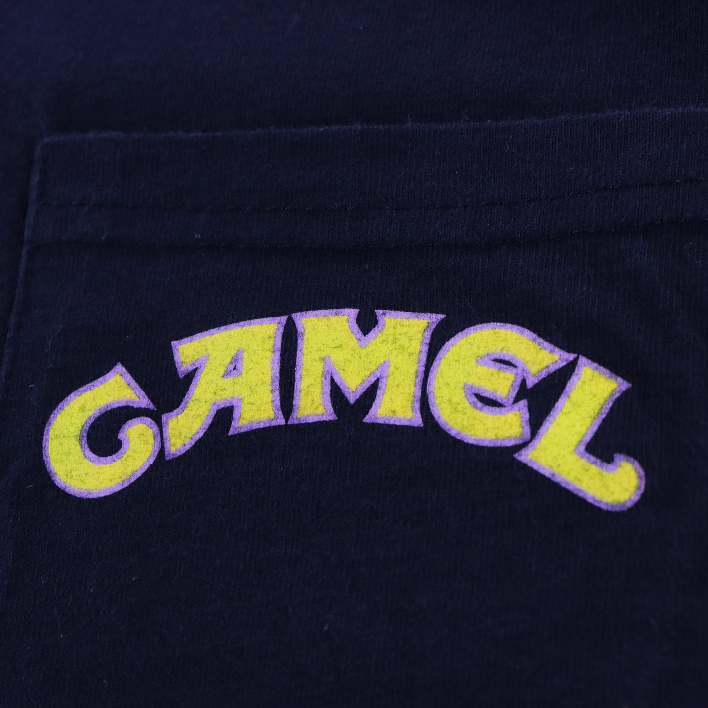 Vintage 1992 Camel Cigarettes Joe & Motorcycle Single Stitch Front Pocket Tee USA Made (XL) Vintage Sole Melbourne