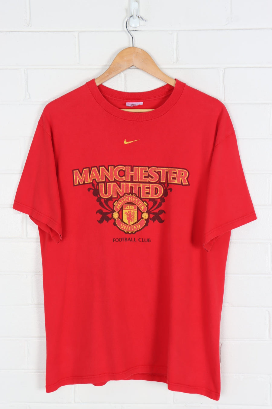 Manchester United NIKE Centre Swoosh Y2K T-Shirt (M-L)
