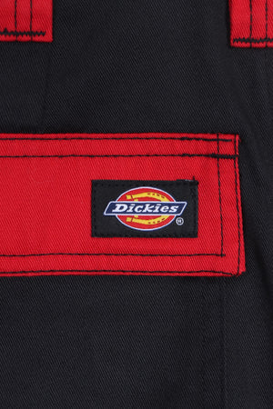 DICKIES Black & Red Workwear Cargo Pants (XS-S)
