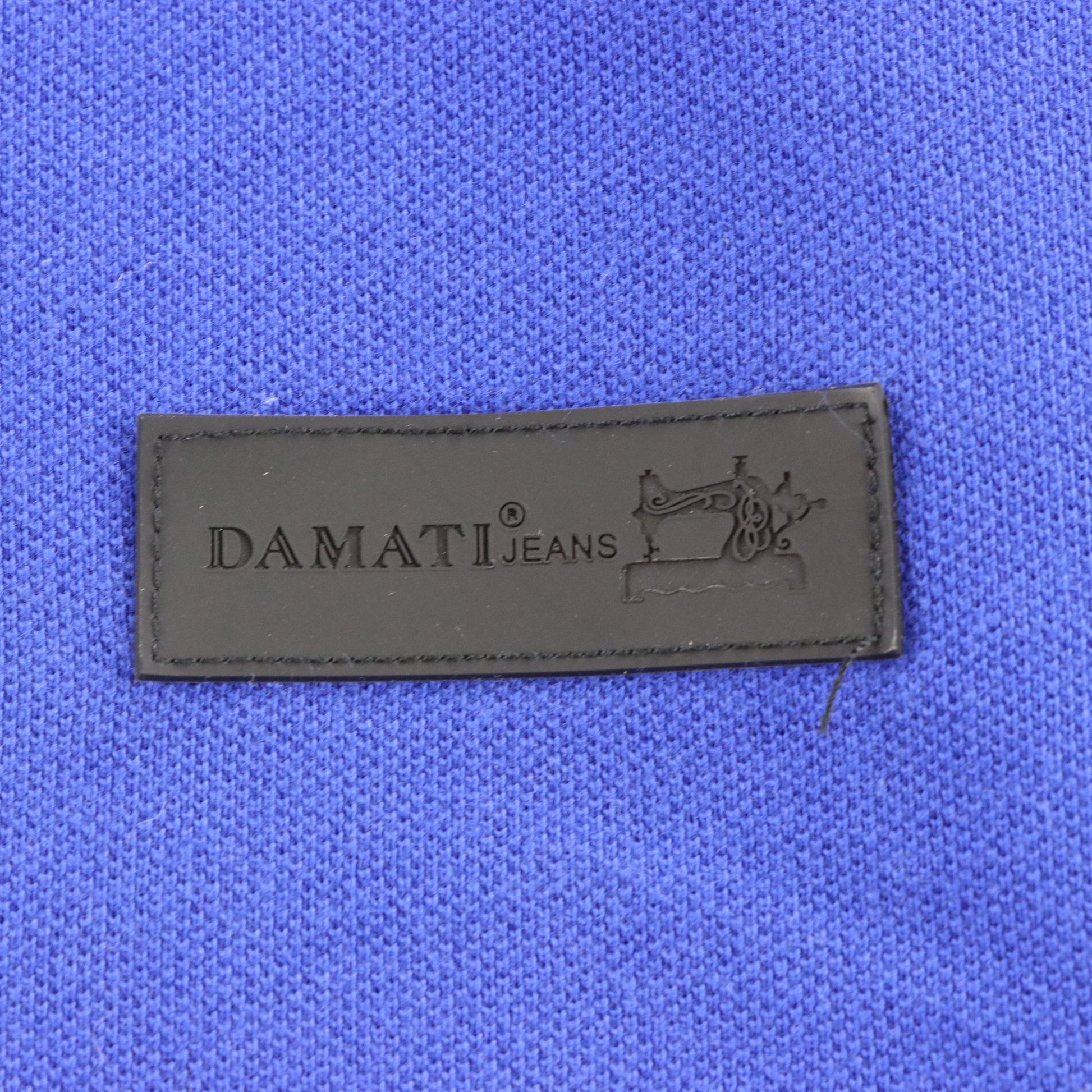 DAMATI Embroidered Silver Flying Owl Blue & White Polo Shirt (XXL) Vintage Sole Melbourne