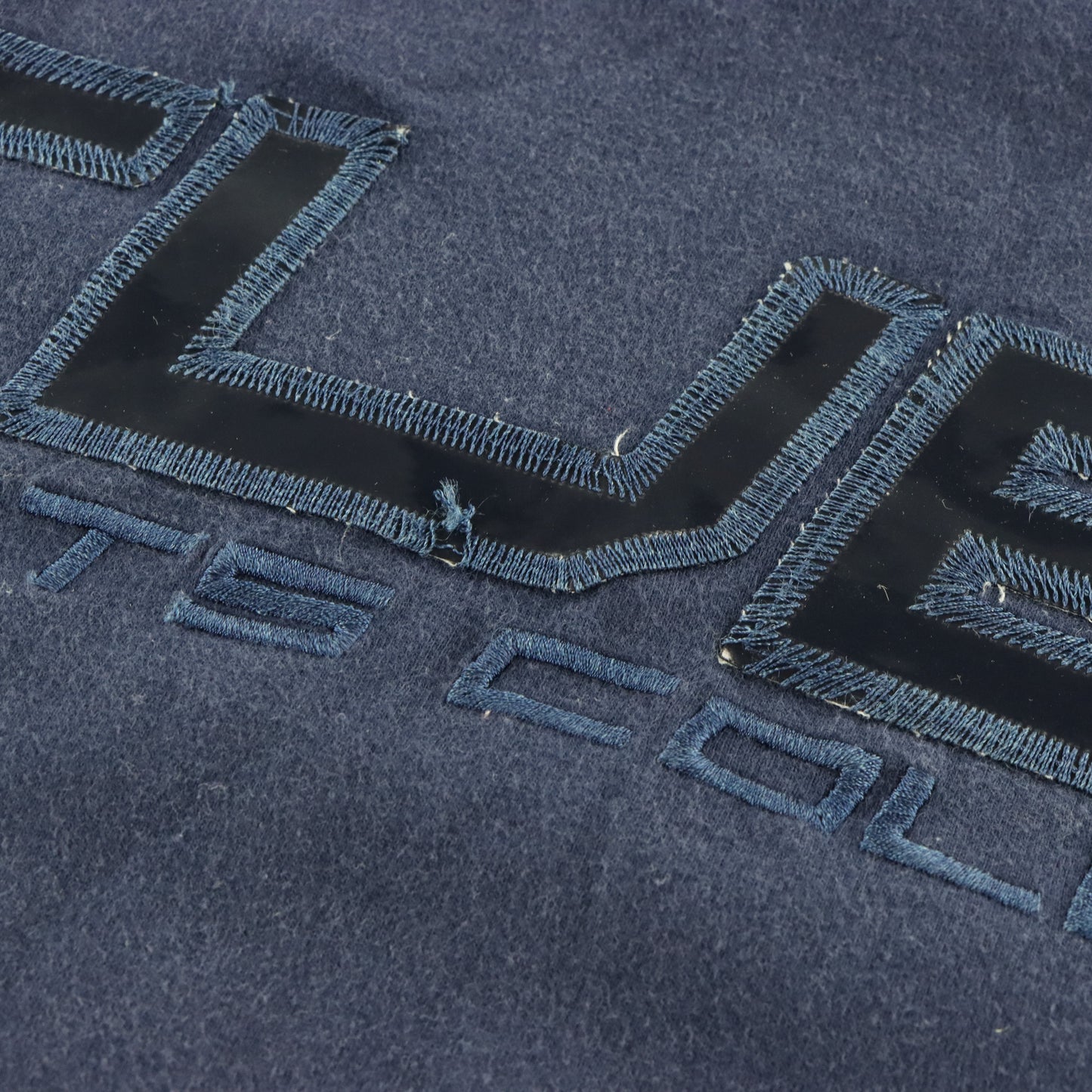 Vintage FUBU Sports Collection Navy Blue & Black Spell Out Logo Tee (L) Vintage Sole Melbourne
