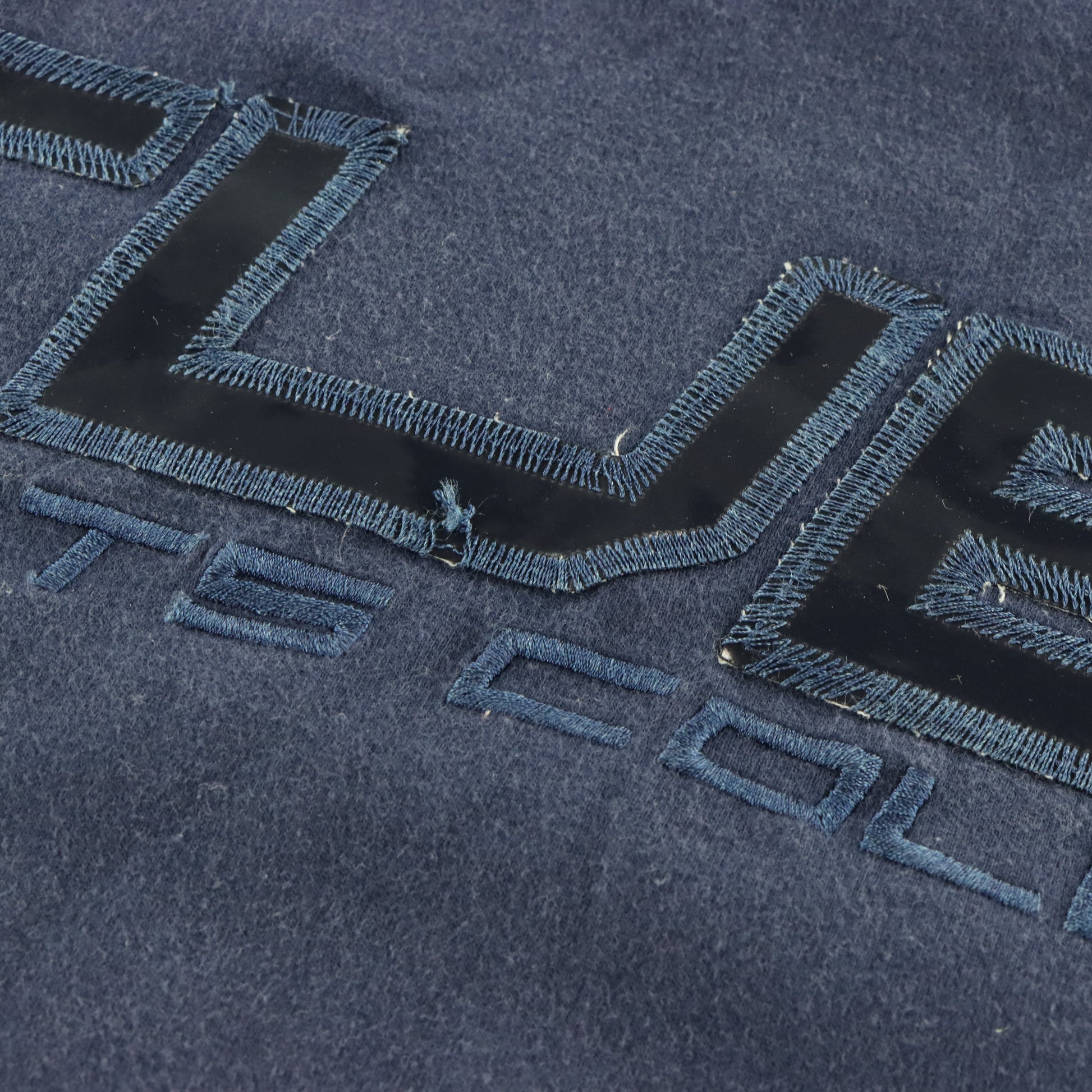 Vintage FUBU Sports Collection Navy Blue & Black Spell Out Logo Tee (L) Vintage Sole Melbourne