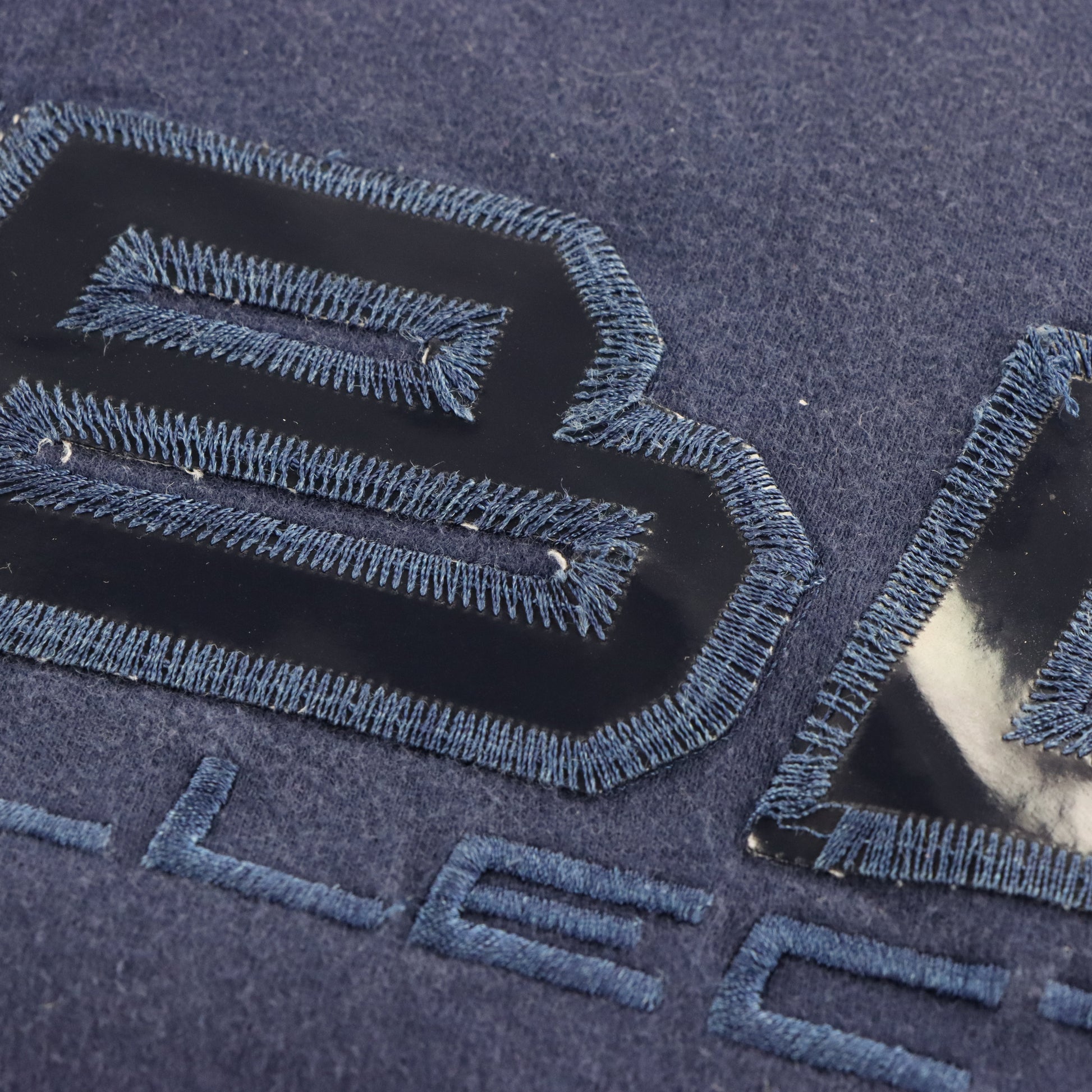 Vintage FUBU Sports Collection Navy Blue & Black Spell Out Logo Tee (L) Vintage Sole Melbourne