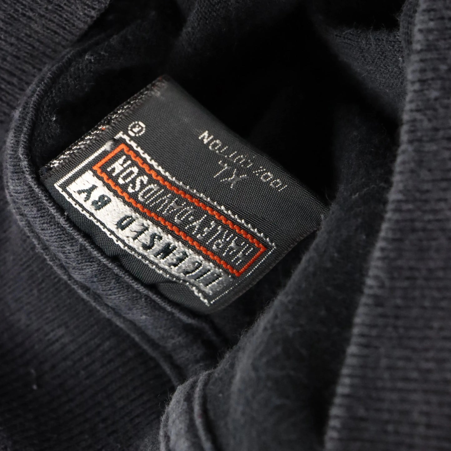 Vintage 1996 HARLEY DAVIDSON 'Hottest Sound' Flame USA Made Pocket Long Sleeve T-Shirt (XL) Vintage Sole Melbourne
