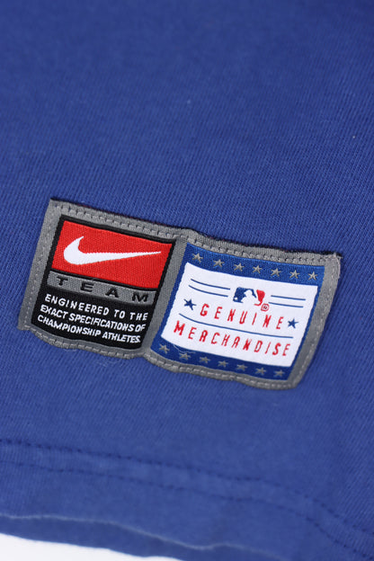 NIKE Centre Swoosh LA Dodgers Embroidered Baseball Tee (L)