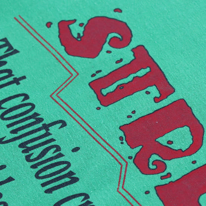 Vintage 'STRESS' Comic Definition Single Stitch Green T-Shirt (M) Vintage Sole Melbourne
