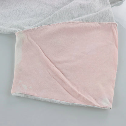 Vintage 90's 'Sleepless In Seattle' Movie Promo Grey & Pink Cuffable Sleep Tee (L)