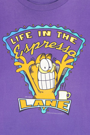 Vintage Garfield 1978 "Life in the Espresso Lane" Single Stitch T-Shirt (XL)