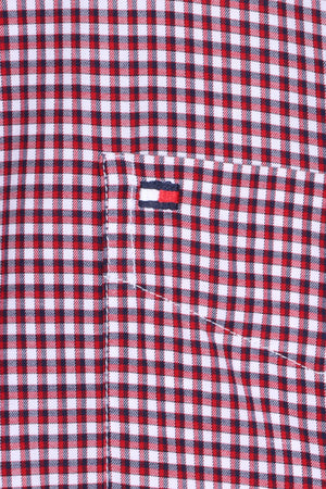 TOMMY HILFIGER 100s Two-Ply Gingham Button Up Shirt (L)
