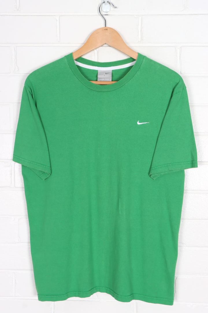 NIKE Swoosh Logo Green Casual T-Shirt (M-L)