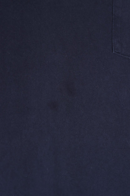 CARHARTT Dark Navy Blue Front Pocket T-Shirt (3XL)