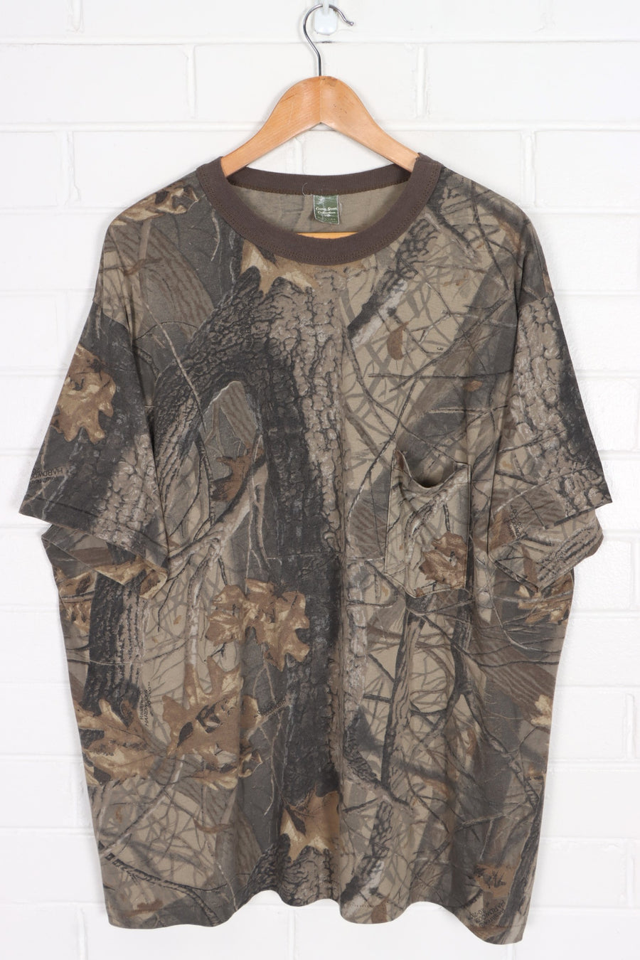 REALTREE Hardwoods 20-200 Camo Single Stitch T-Shirt USA Made (3XL)