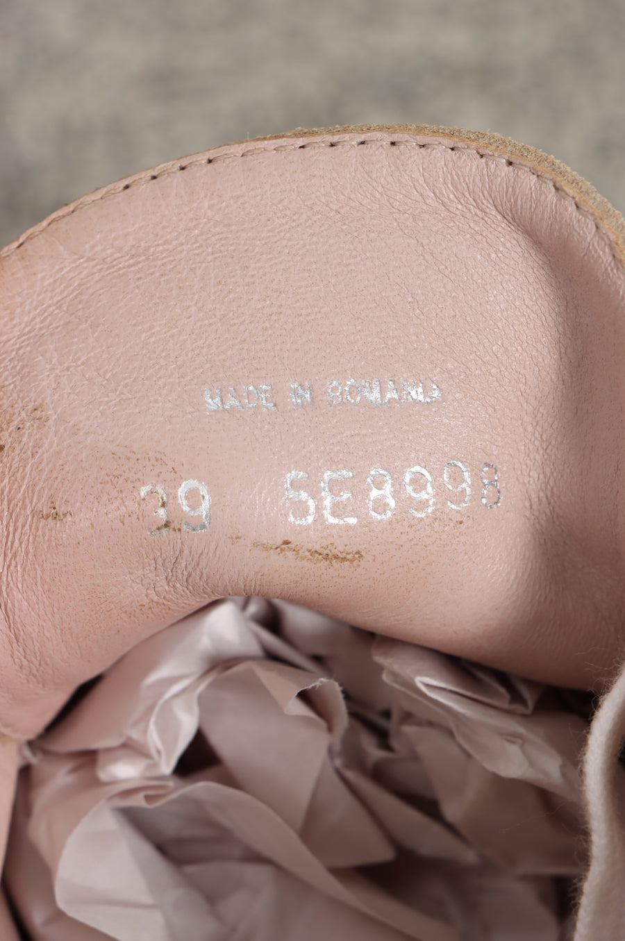 MIU MIU Metal Toe Cap Blush Suede Leather Sneakers (39)