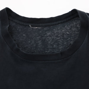 NIKE Embroidered Swoosh One Point Logo Black T-Shirt (XL)