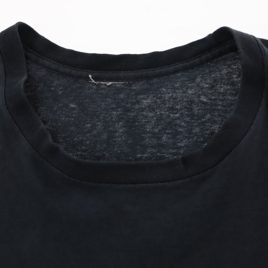 NIKE Embroidered Swoosh One Point Logo Black T-Shirt (XL)